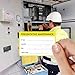 120PCS Preventative Maintenance Stickers, Service Tags Labels for Equipment,3x2 Inch Self-Adhesive Maintenance Stickers(Yellow)