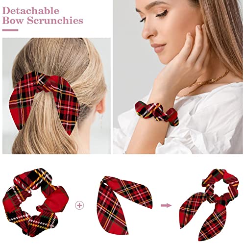 Chouchou cheveux nœud papillon anti-casse pour queue de cheval nette - 4