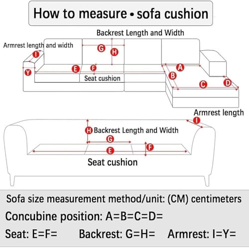 L-Shape Sofa Slipcover 1/2/3/4 Seater Quilted Corner Guard Non-Slip Furniture Protector Machine Washable Versatile Cover for Sectional Couch(H,110x110cm)