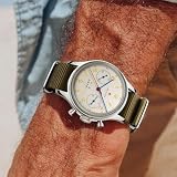 SEA-GULL ST1901 Męski zegarek mechaniczny, chronograf lotniczy pilota z 1963 r., nakręcany ręcznie, edycja międzynarodowa GD 1963, ŻÓŁTY, pasek