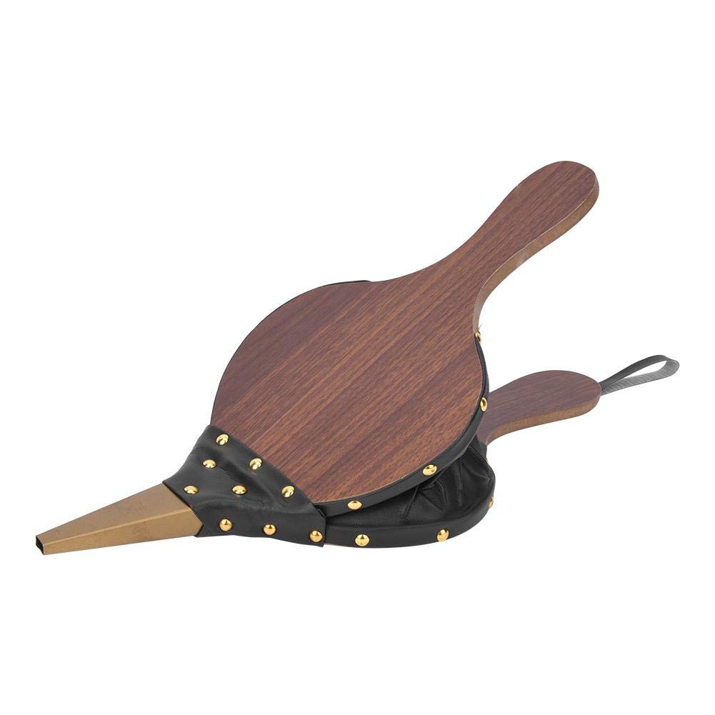 HEEPDD Mantice per Camino, soffietto in legno massello manuale Craft Fast Starter per barbecue Camino Camino Pit Wood Stufa da campeggio da esterno