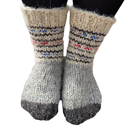 Men's/Women's Wool socks handmade made of natural wool, Large Sizes, Extra Thick, Bed wool socks, Organic wool, Winter socks, Warm socks, Cozy socks, Socks for hiking