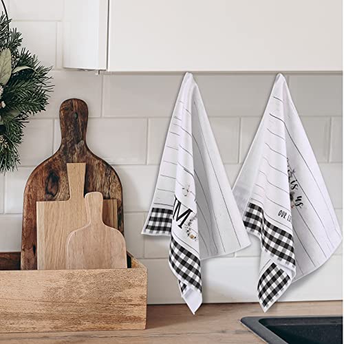 Chengu 4 Pack Rustic Kitchen Towels Farmhouse Dish Towels For Kitchen Absorbent Watercolor Greenery Truck Hand Towel Reusable Cleaning Decorative Tea Towels For Cooking Baking #TOP5
