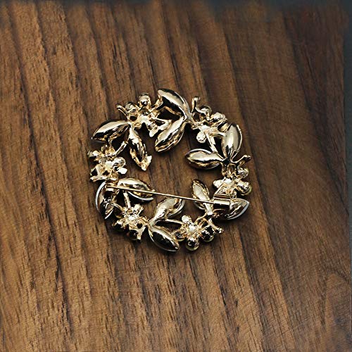 Colours Crystal Brooch Pins Rhinestone Brooches Jewelry Gift For Women Girls (Colour Brooch 2) #TOP2