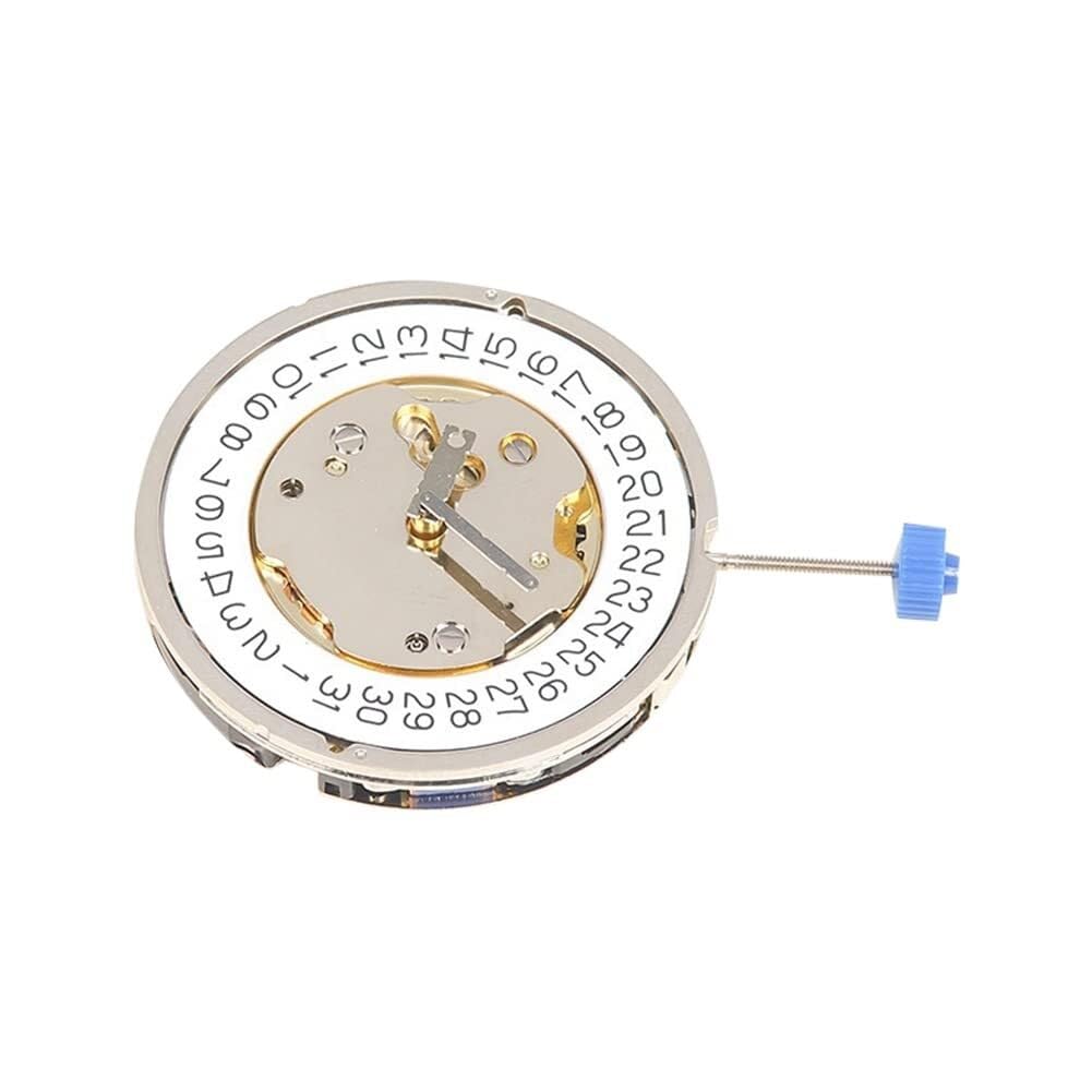 Hochpräzises Quarz-Uhrwerk 5040D Mit Kalenderzifferblatt – Mechanische Teile des Uhrwerks Aus Gold
