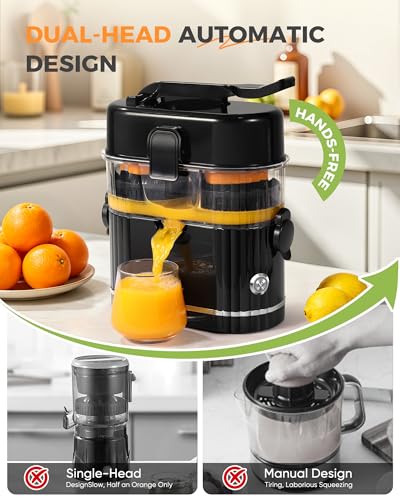 Amzpass Dual-Head Electric Citrus Juicer (200W) — view 3