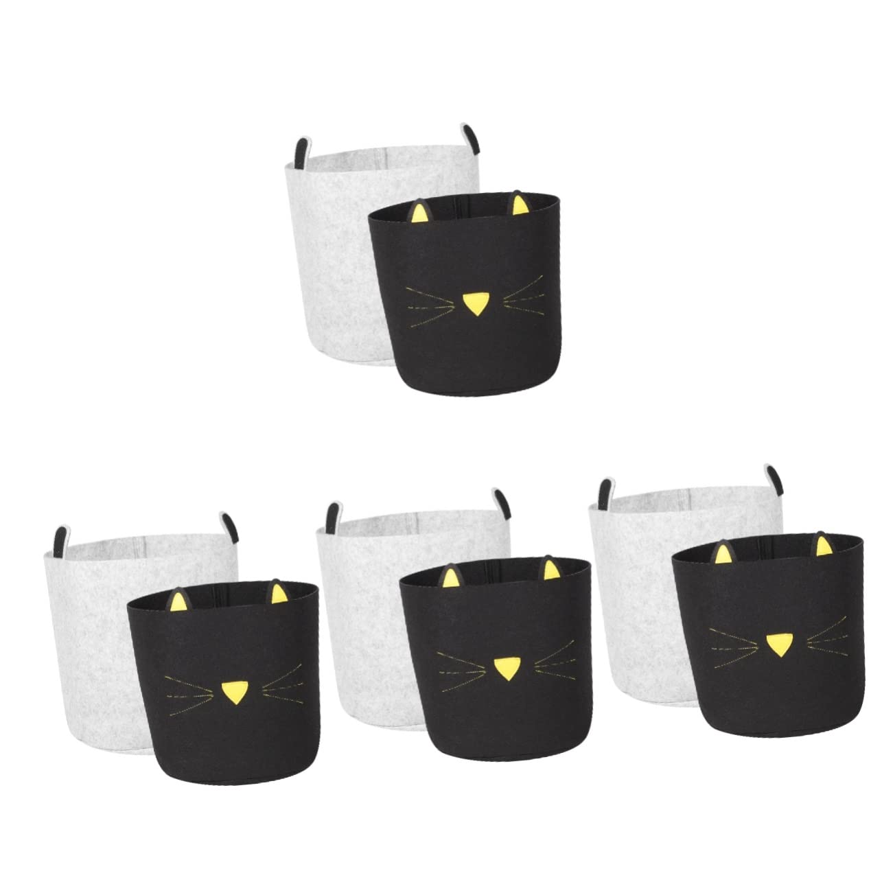 Mipcase8 Pcs Kids Toys Basket Laundry Hamper Organizer Gamma2 Vittles Vault Cat Toy Holder Cloth Storage Basket Dog Toy Storage Kid Laundry Basket Dog Toy Bin Aisle Child Felt Magazine