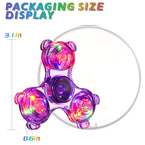 SCIONE 5 Pack LED Panda Fidget Spinners, Pacchetti...