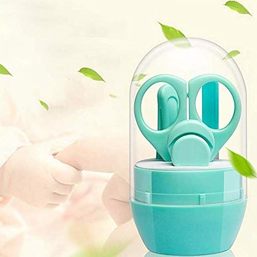 Miniatura 2 de Set de manicura para bebé, 4 en 1, kit de cuidado de uñas de bebé, acero inoxidable, cortadores de uñas, tijeras, lima y pinzas, kit de cuidado de