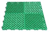 industrielle Kacheln, Ineinandergreifende Bodenfliesen Multi40x40x2cm(Green,16pcs-40x40x2cm)