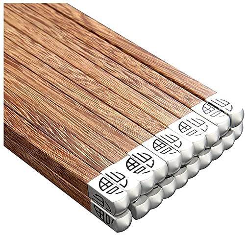 SaryEdge Chopsticks Reusable Chopsticks Set Chop Sticks Chopsticks Fu Chopsticks Gift Set 10 Pairs Chopsticks For Sushi Noodle Hot Pot Ramen Non Slip Tableware,A-25Cm (A 25Cm,A-25Cm
