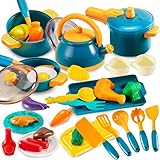 【Mejor Regalo】- El utensilios cocina juguete vívido será un gran regalo para cumpleaños/ vacaciones/ Navidad/ Acción de Gracias/ Día de los Reyes Magos/ Regreso a la escuela/ Día de los niños/ niñas de 3 años.