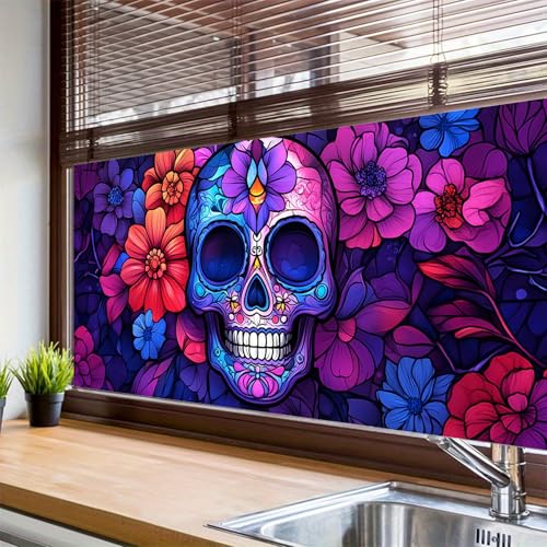 Vinilo decorativo HOMETITUTE 100x45 cm Día de Muertos miniatura 4