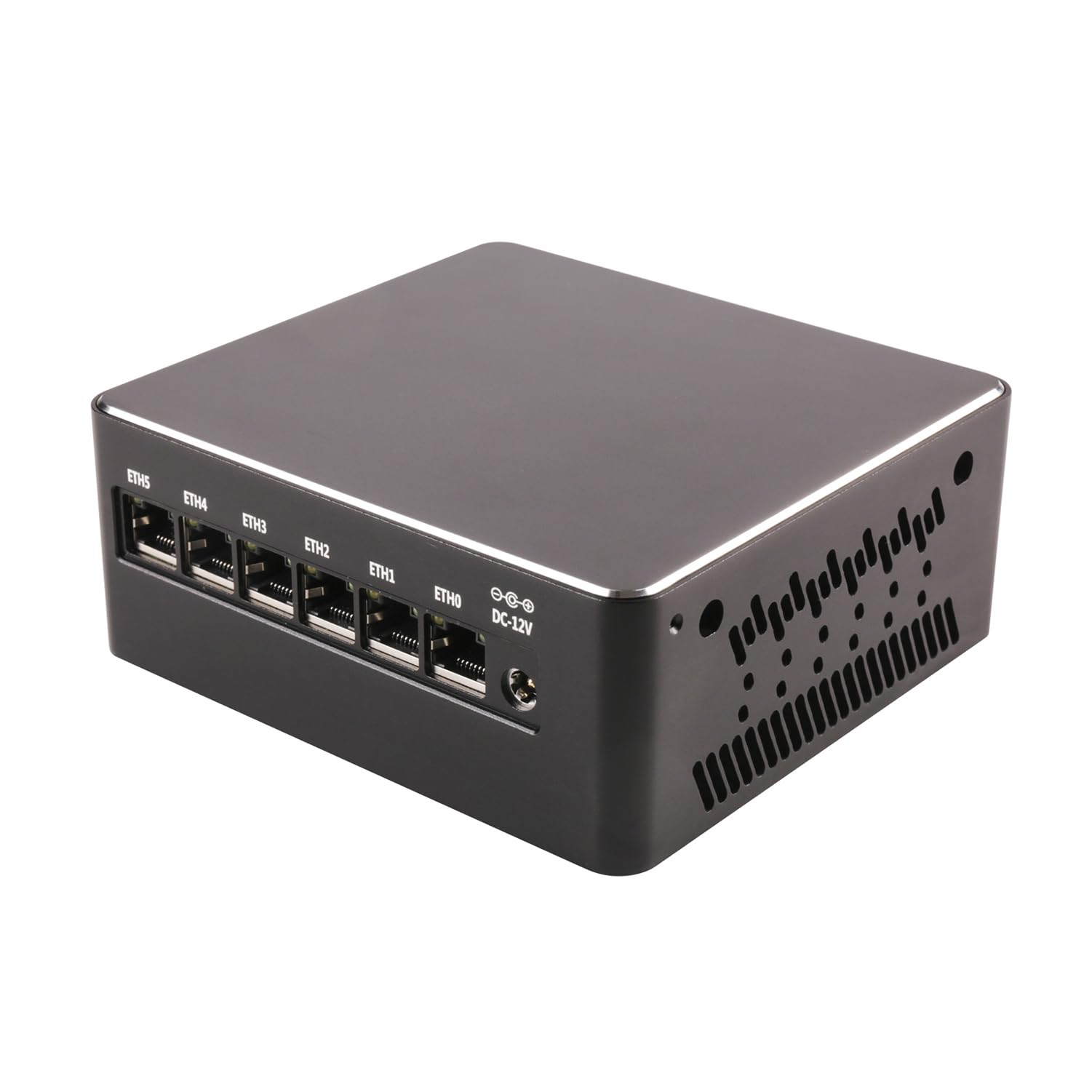 Micro Firewall Appliance, Mini PC, PFSense, Mikrotik, OPNsense, VPN, Router PC, I5 1155G7, RS54, 6 x 2.5GbE I226-V, DP, HDMI, RJ45 COM, with Fan, 8G RAM, 128G SSD