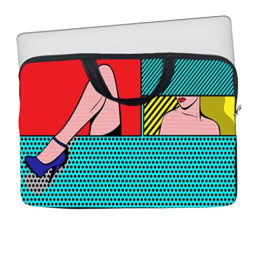 Image of Theskinmantra Blue Sandal Laptop Sleeve for 13 inch laptops