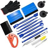 Car Install Tools for Vinyl Wrap, Vehicle Tint Window Film Kit Includes Vinyl Wrap Magnets, Edge...