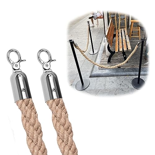 Poteaux en corde de chanvre naturel pour barrière de sécurité de terrasse 2m