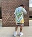 KIAYKL Mens Paisley Shorts Mesh Graphic Lightweight Print Boho Vintage Athletic Gym Basketball Running Bandana Shorts(Grey US Medium)