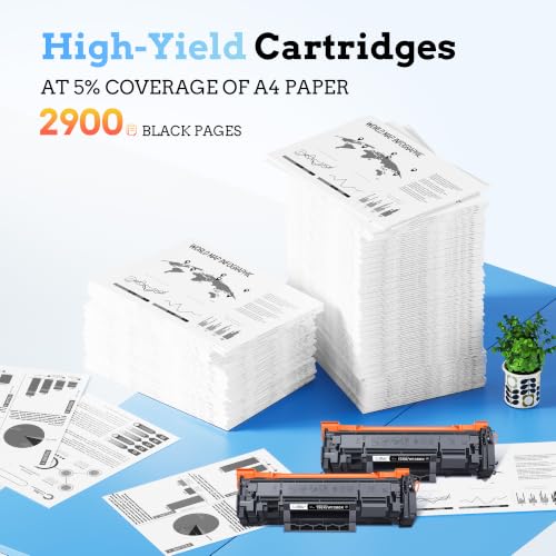 Image of 138X 138A Compatible Repalcement for HP 138X Black Laserjet Toner Cartridge | W1380A W1380X 138X Black Toner Cartridge for HP Laserjet Pro MFP 3101fdw 3101sdw 3001dw 3001fdw Printer (2 Black) with CHIP