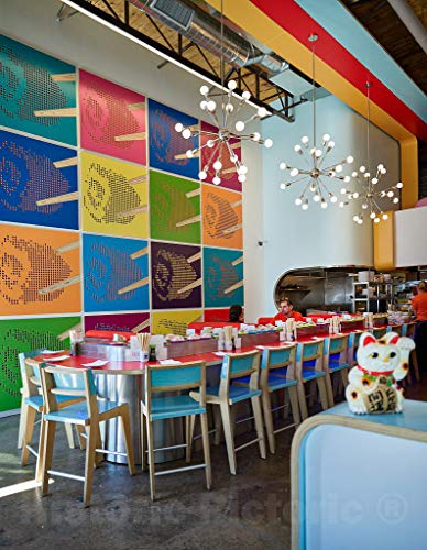 Historic Pictoric Photo- Interior of The Sushi Rama Japanese Restaurant in Denver