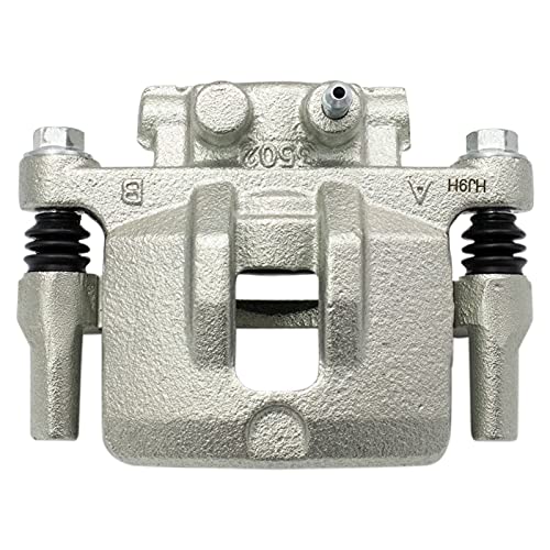 Image of TRQ Rear Brake Caliper Set Caliper Brackets Hardware Compatible with 07-16 Jeep Compass with 262mm Diameter Rear Rotors 07-16 Patriot 262mm Diameter Rotors 17 Compass Brake Code BRF