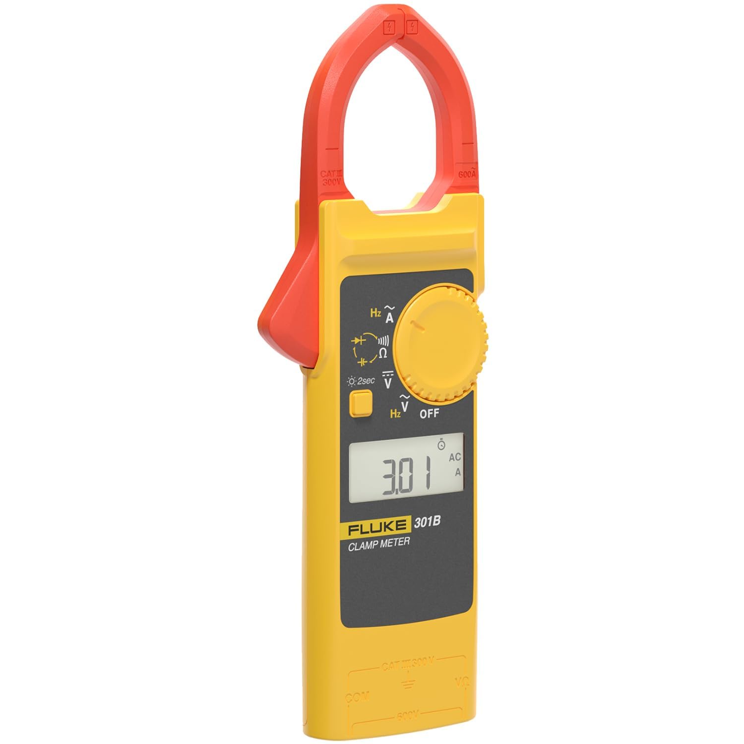 FLUKE 301B – 600A AC - SLIM & COMPACT CLAMP METER (with TL-75 Test Leads Set)-image-36