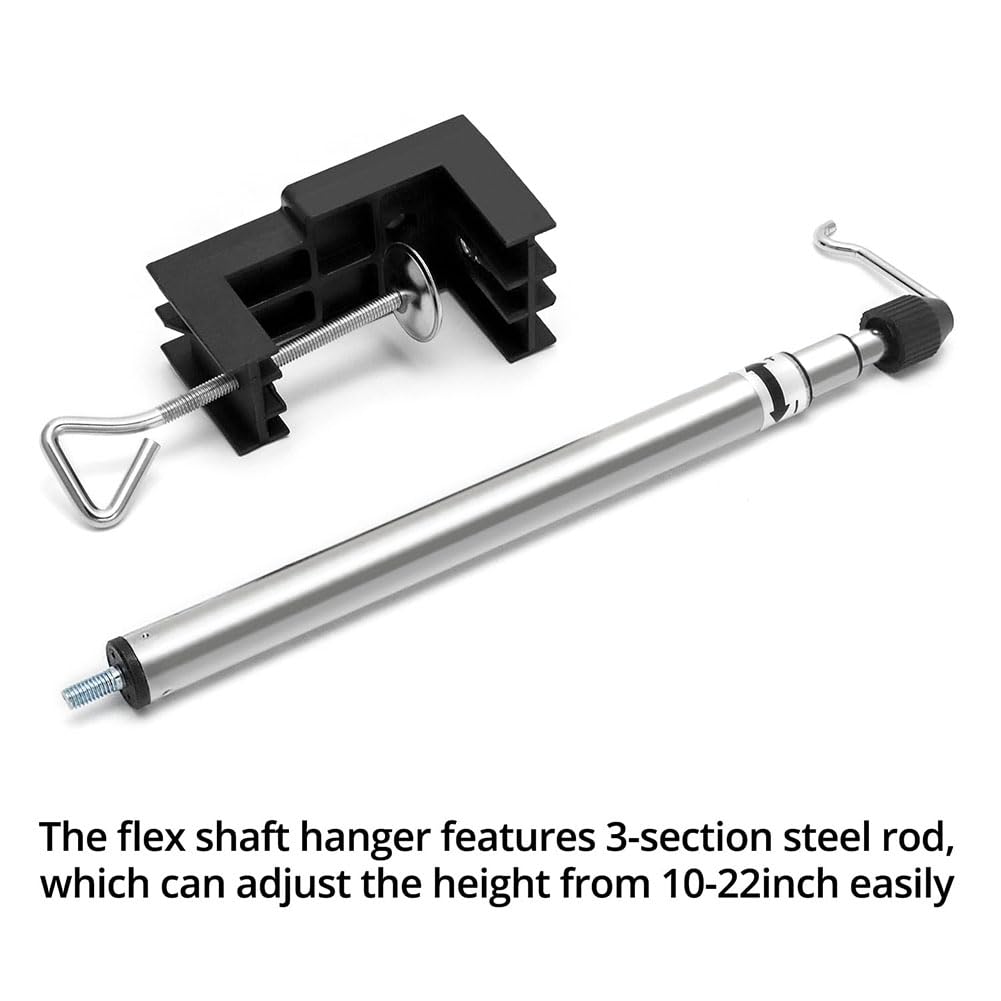 Luwqceu 2 Pack Rotary Tool Round Grinder Telescopic Hanging Stand Holder with Table Clamp, Flex Shaft Hanger Stand Tool Easy to Use - Image 4