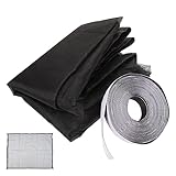 OSALADI 1セット防蚊窓用自粘式メッシュスクリーン 簡単取り付け お手入れ