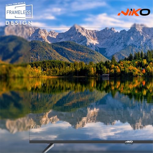 Niko 50 Inch 4K QLED Smart TV (Model 50NSSX) | Powered by WebOS | UHD HDR Display with Quantum Dot Technology | 3x HDMI (eARC), Bluetooth, WiFi & Dolby Audio Support | Frameless Design