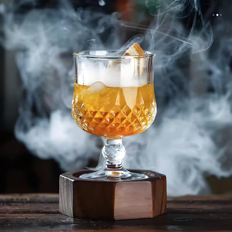 Image of PrimeWorld Premium Luxury Heavy Base Drinking Glasses Set of 6 - 180ml | Clear Tumblers for Water, Juice, Cocktails, Wine, Beer & Whiskey