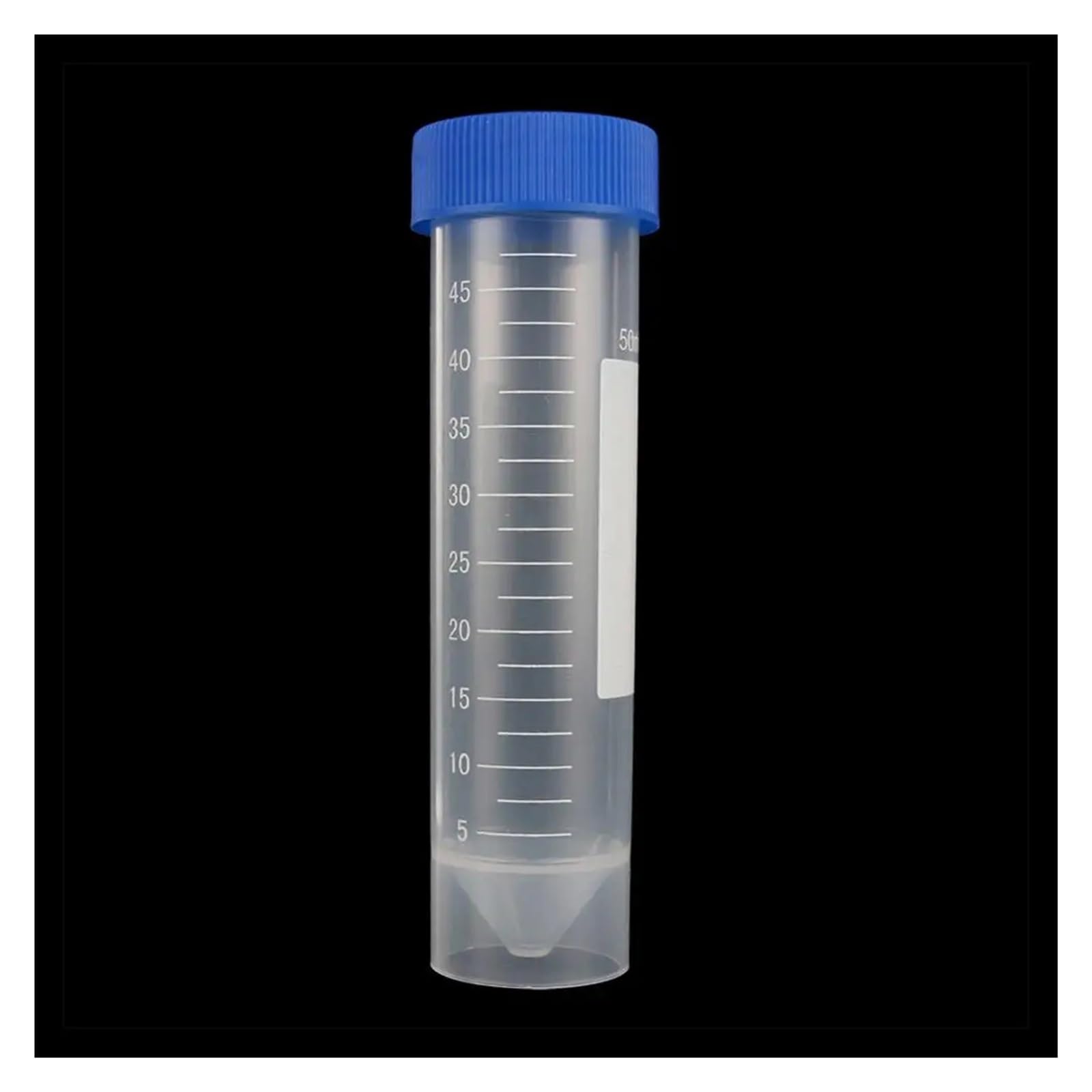 yingyingjia Nuove 20 provette da centrifuga a fondo piatto con tappo a vite da 50 ml, in plastica, con scala, for laboratorio indipendenti.