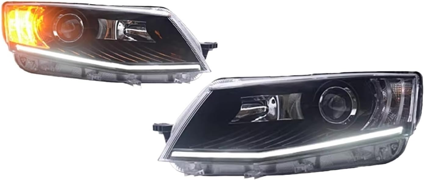 車のヘッドライトシュコダオクタヴィア用 LED 車ランプデイタイムランニングライトダイナミックターンシグナルカーアクセサリー 201