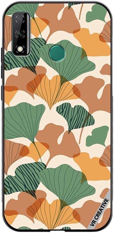 VR Creative Protective Case Cover For Huawei Y8S Autumn Gingko Leaves Silhouettes Design Multicolour NR361966