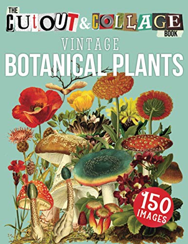  The Cut Out And Collage Book Vintage Botanical Plants: 150 High Quality Vintage Plants Illustrations For Collage and Mixed Media Artists