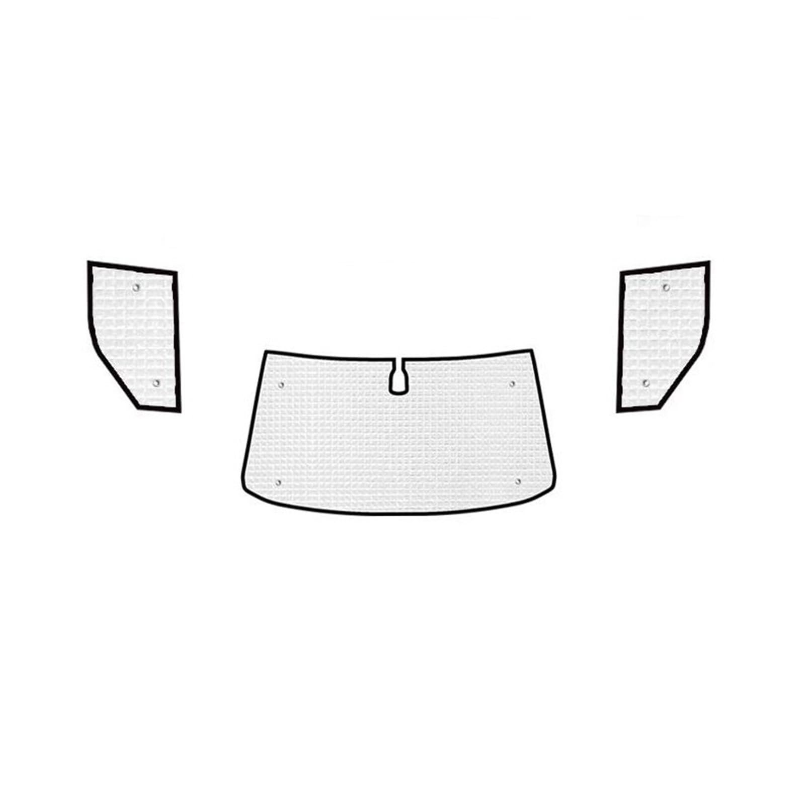 Para VW Para Transporter Para Caravelle Para Multivan Para Doubleback Para T6 Para SWB 2016-2022 Accesorios Para Coche Parasol Coche Magnético(Front Windows)