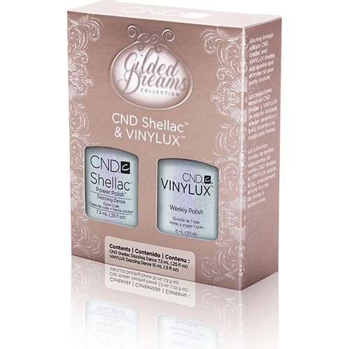CND Shellac Duo Dazzling Dance para lucir uñas festivas radiantes en Navidad