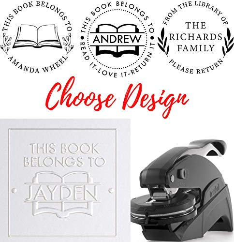 Library Book Embosser Personalized Stamp Custom - Mothers Day Gift - Graduation Book