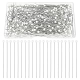 300 PCS Straight Pins Sewing Pins for Fabric, White Pearlized Ball Head Pins, Straight Pins for Fabric, Long 1.5inch Dressmaker Pins for Fixing Sewing Markers, Jewelry DIY, Tailoring, Craft Decoration