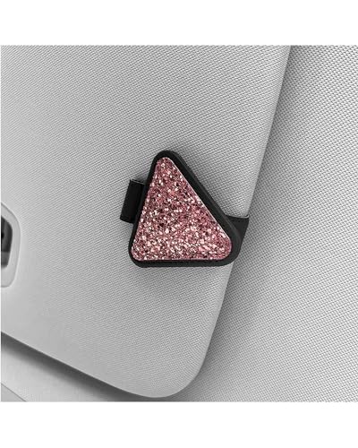 Accessoire intérieur auto : porte-lunettes de soleil multicolore et clip noir
