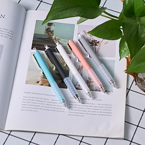Abaokai Black Ink Ballpoint Pens 1Mm, Medium Point Gel Pens Black Ink Work Pens With Super Soft Grip Ball Point Pens For Men Women Retractable Office Pens (12 Pack) #TOP3