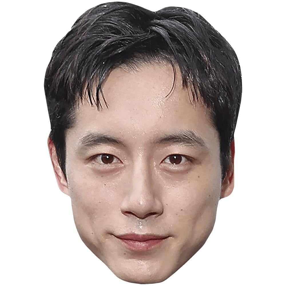 Kentaro Sakaguchi (Dark Hair) Celebrity Mask, Flat Card Face, Fancy Dress Mask