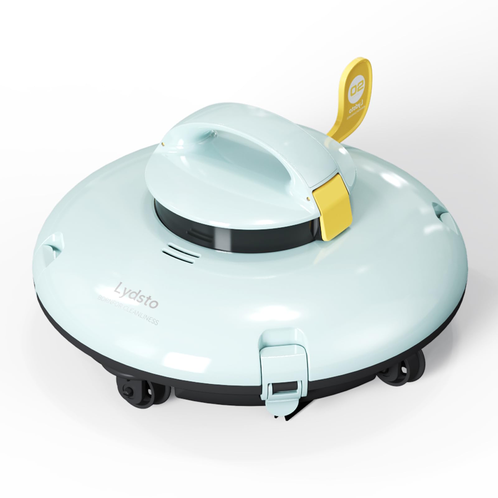 Photo 1 of Cordless Robotic Pool Cleaner - 140Mins Automatic Pool Vacuum for Above Ground Pool -Water Sensor Tech- Dual-Drive Motors,Rechargeable Battery,Ideal for All Flat Bottom Pools Up to 42 Feet,Ash-Green