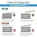 8 Pack Magnets, Caturledas Heavy Duty Strong Rare Earth Neodymium Magnets with Double Sided Adhesive, Rectangular Bar Magnetic Strip for Fridge Kitchen Garage Office Science Craft, 60x10x3 mm, Silver