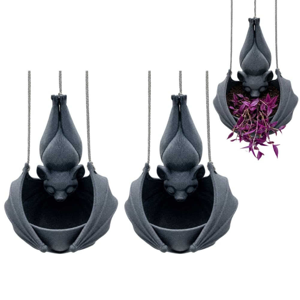 ​Hanging Resin Bat Flower Pot, Waterproof Gothic Plant Holder