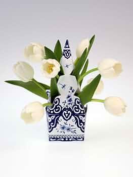 オランダ ロイヤルデルフト コーニンクレッカ チューリップベース 花瓶 オランダ ロイヤルデルフト コーニンクレッカ チューリップ