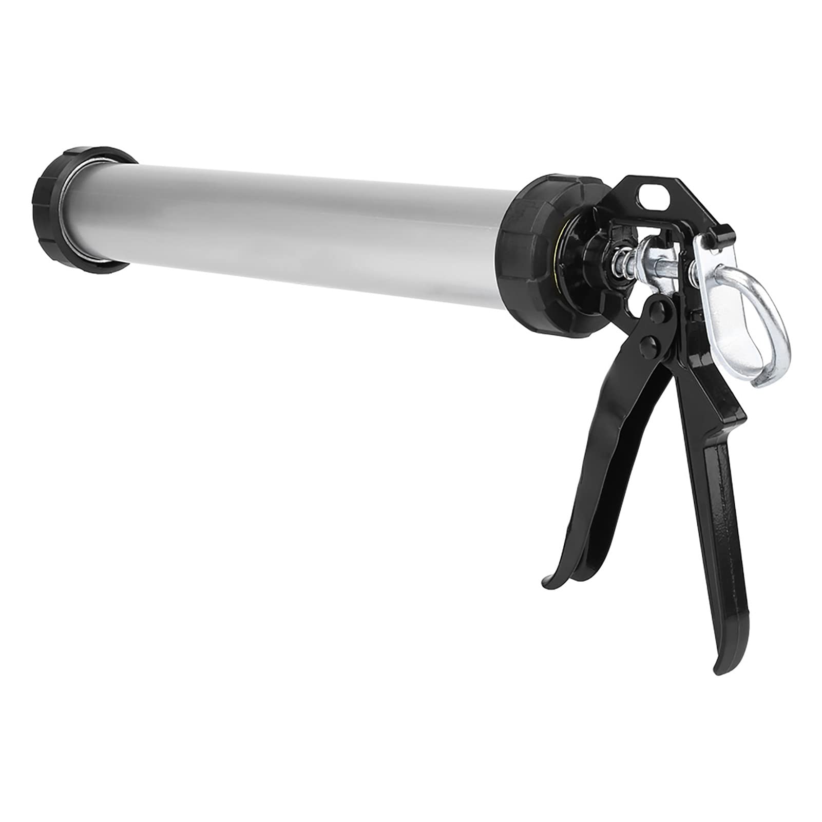 Pistola per Silicone 600 Ml con 10 Ugelli, Pistola per Silicone in Alluminio Strumento di Tenuta per Professionisti e Fai-te Pistola per Silicone per Dosaggio Preciso