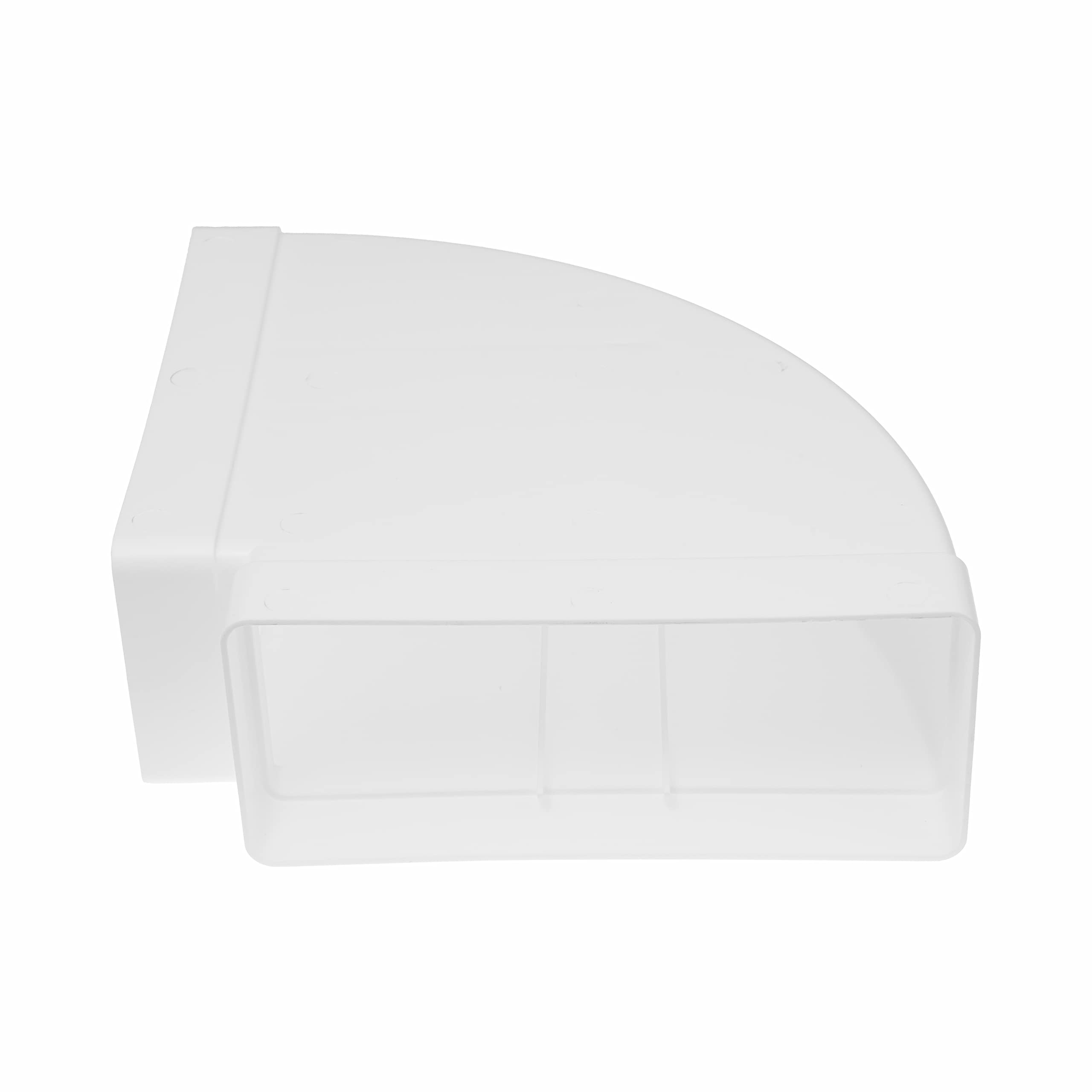 Vent Systems Coude de tuyau rectangulaire horizontal de 220 x 90 mm pour le raccordement des tuyaux. Angle : 90°. Système de ventilation, chauffage, refroidissement.
