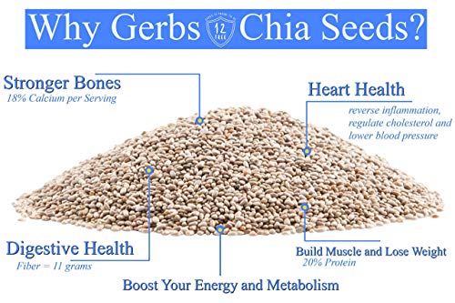 Gerbs Raw Pumpkin & White Chia Seeds Variety Pack | 32Oz Bag Raw Pumpkin Seed Kernels, 32Oz Bag Raw White Chia Seeds, Top 14 Food Allergen Free, Non Gmo, Vegan, Keto, Paleo Friendly #TOP2