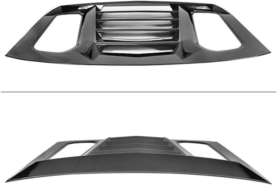 V2 Style Rear Window Louver Sun Shade Cover Gloss Black ABS Plastic Front for Chevy for Camaro 2016-2023 CC16IKV2-4Car-Wdlr