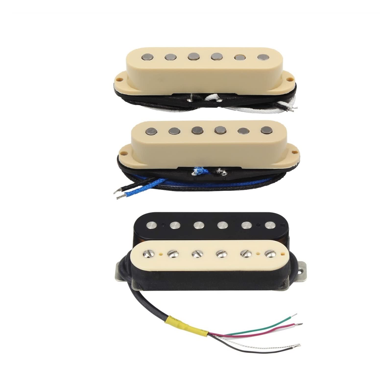 Humbuckers Alnico 5 Pickups De Bobina Individual Y Camioneta Humbucker SSH Juego para Piezas De Guitarra Eléctrica